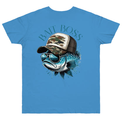 Fishing Enthusiast T-Shirt, Bait Boss Graphic Tee, Outdoor Apparel, Fishing Gift, Summer Outfit, Angler's Favorite