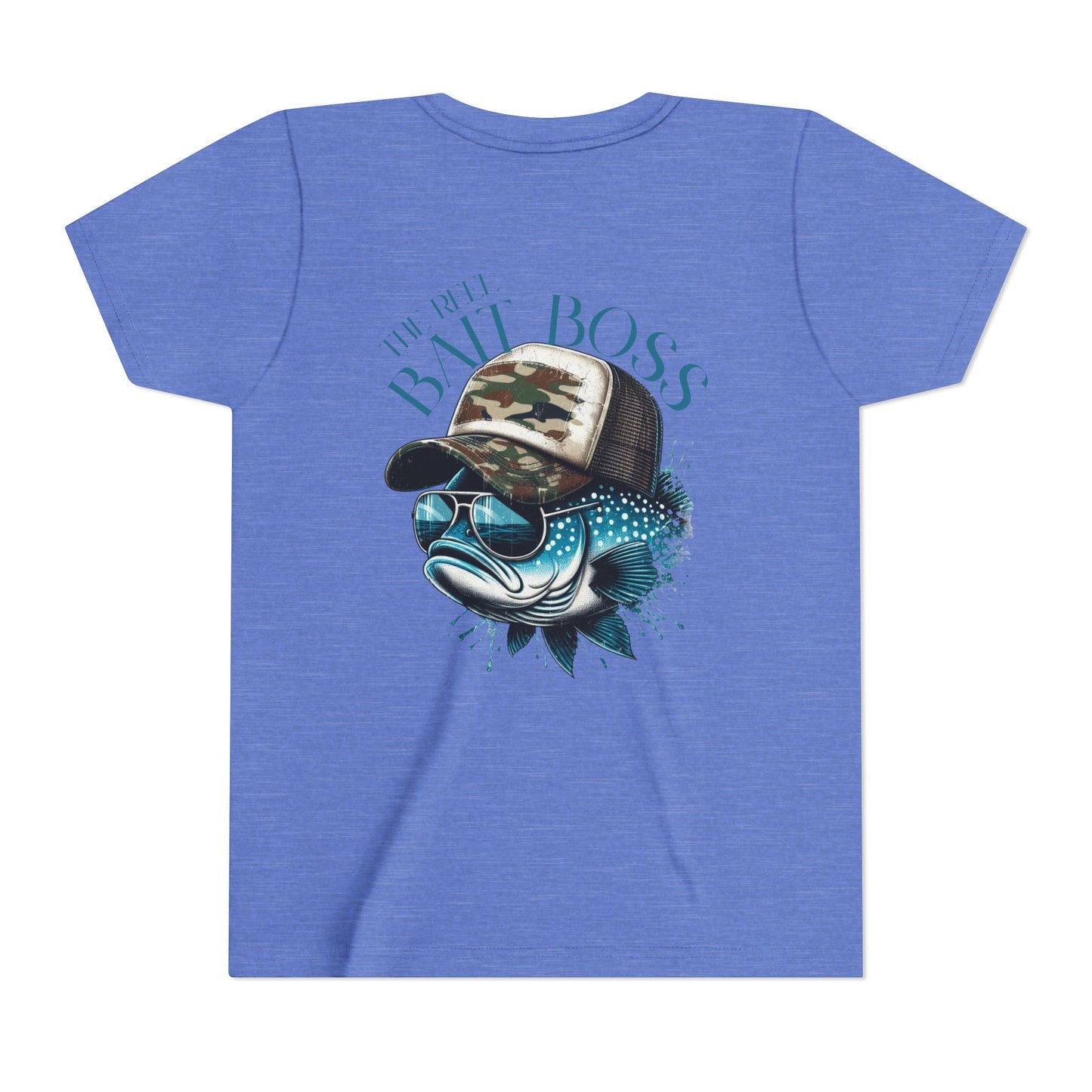 Kids Fishing Tee - CaffeinatedPlanner Family Exclusive Design: 'Bait Boss'