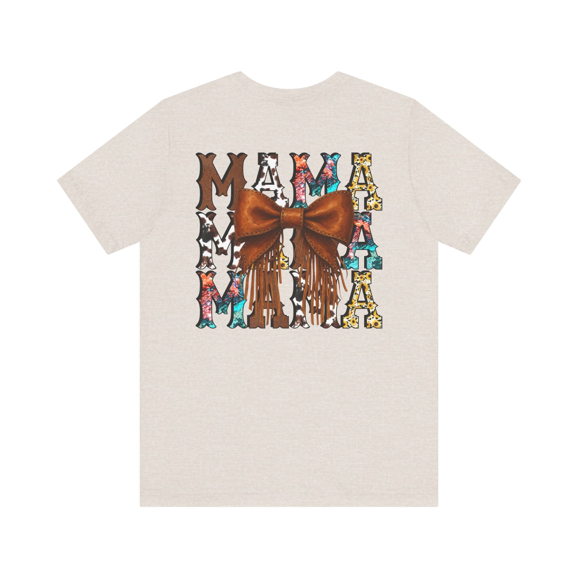 Western Mama Unisex Tee with Turquoise and Sunflower Design
