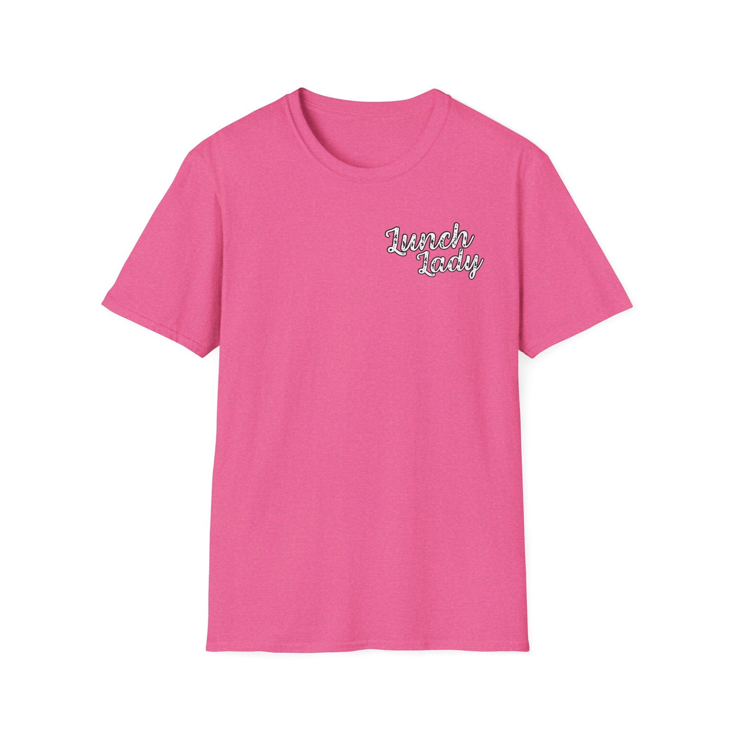 Lunch Lady Checkered Spades T-Shirt * Front and Back Design
