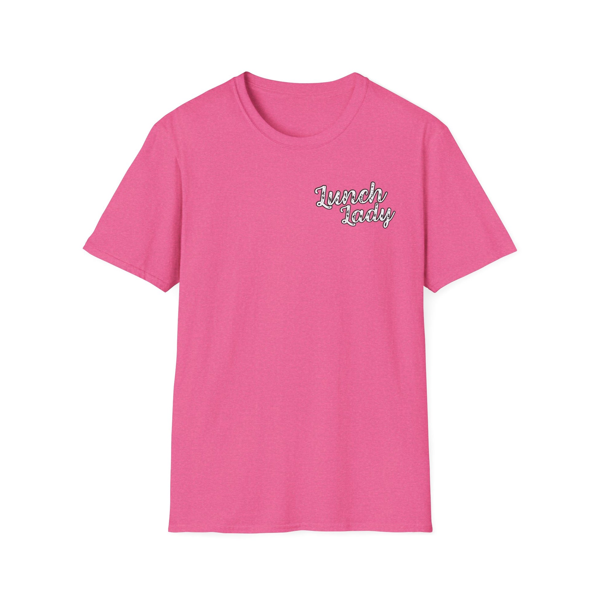 Lunch Lady Checkered Spades T-Shirt * Front and Back Design