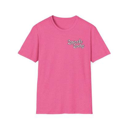 Lunch Lady Checkered Spades T-Shirt * Front and Back Design