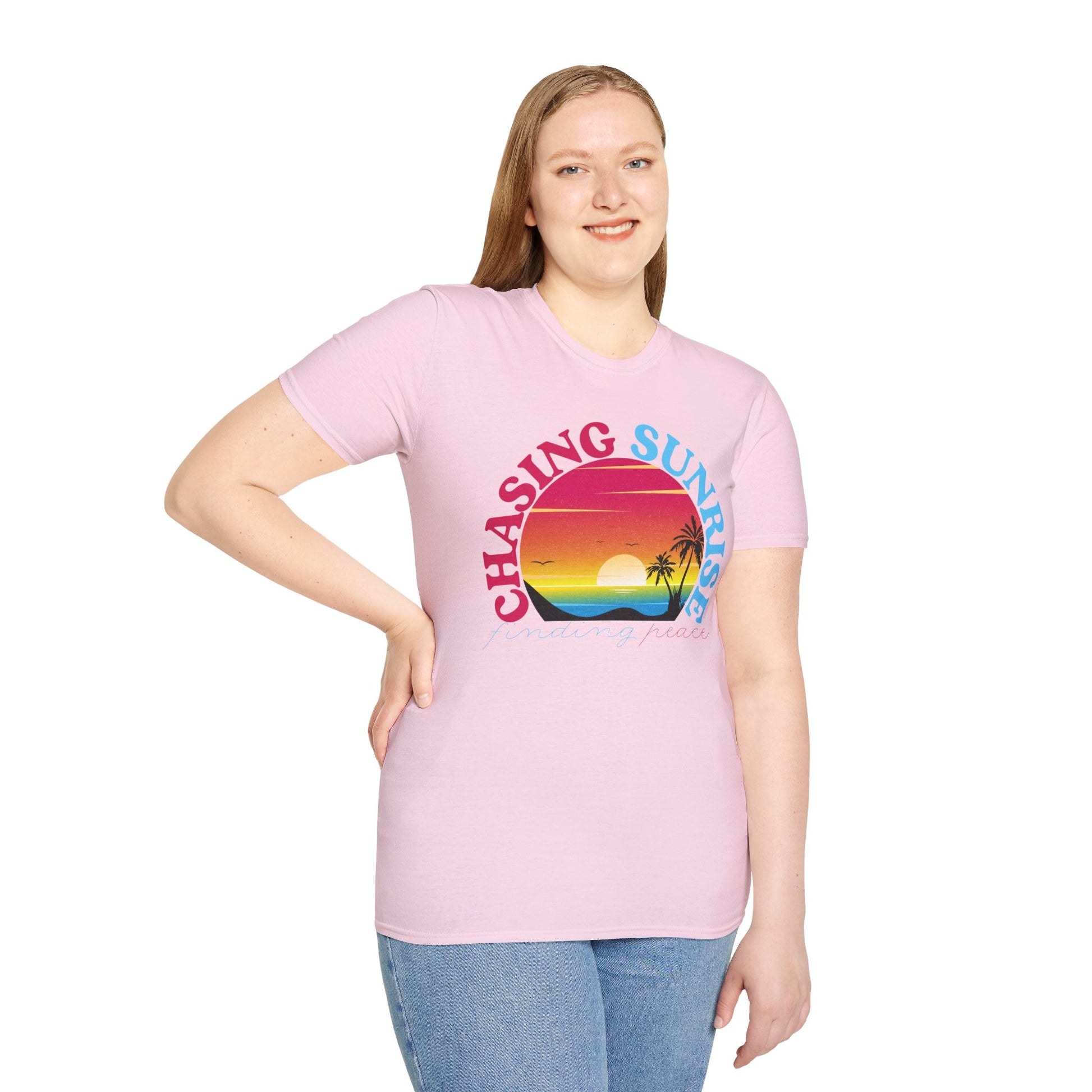 Chasing Sunrise, Finding Peace Unisex T-Shirt