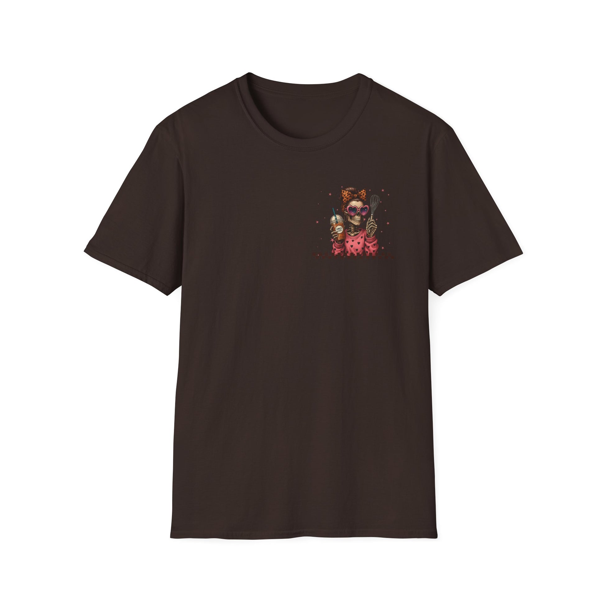 Lunch Lady Unisex T-Shirt - Running on Iced Coffee & School Lunch Schedules