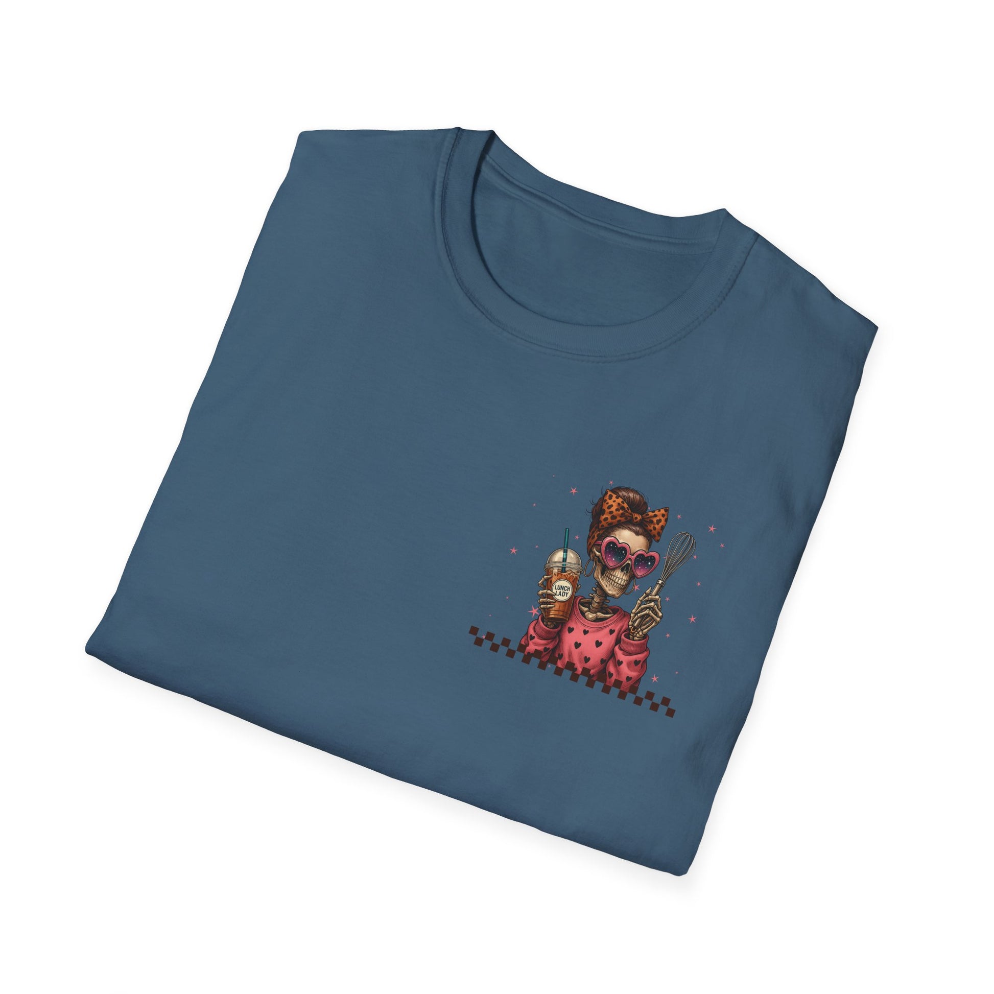 Lunch Lady Unisex T-Shirt - Running on Iced Coffee & School Lunch Schedules