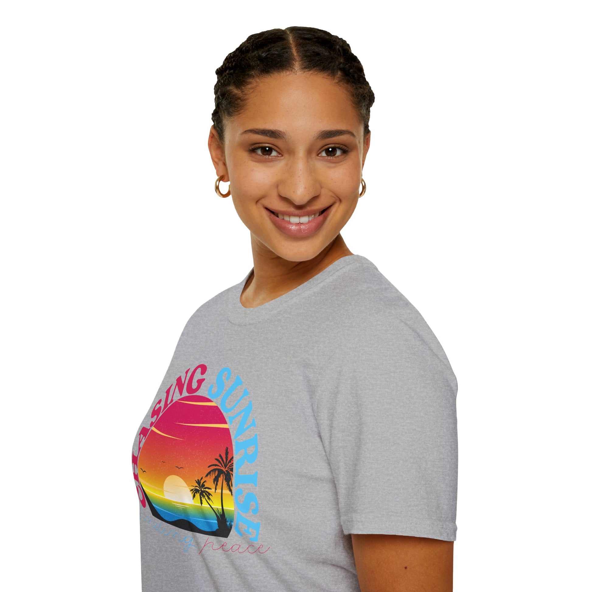 Chasing Sunrise, Finding Peace Unisex T-Shirt