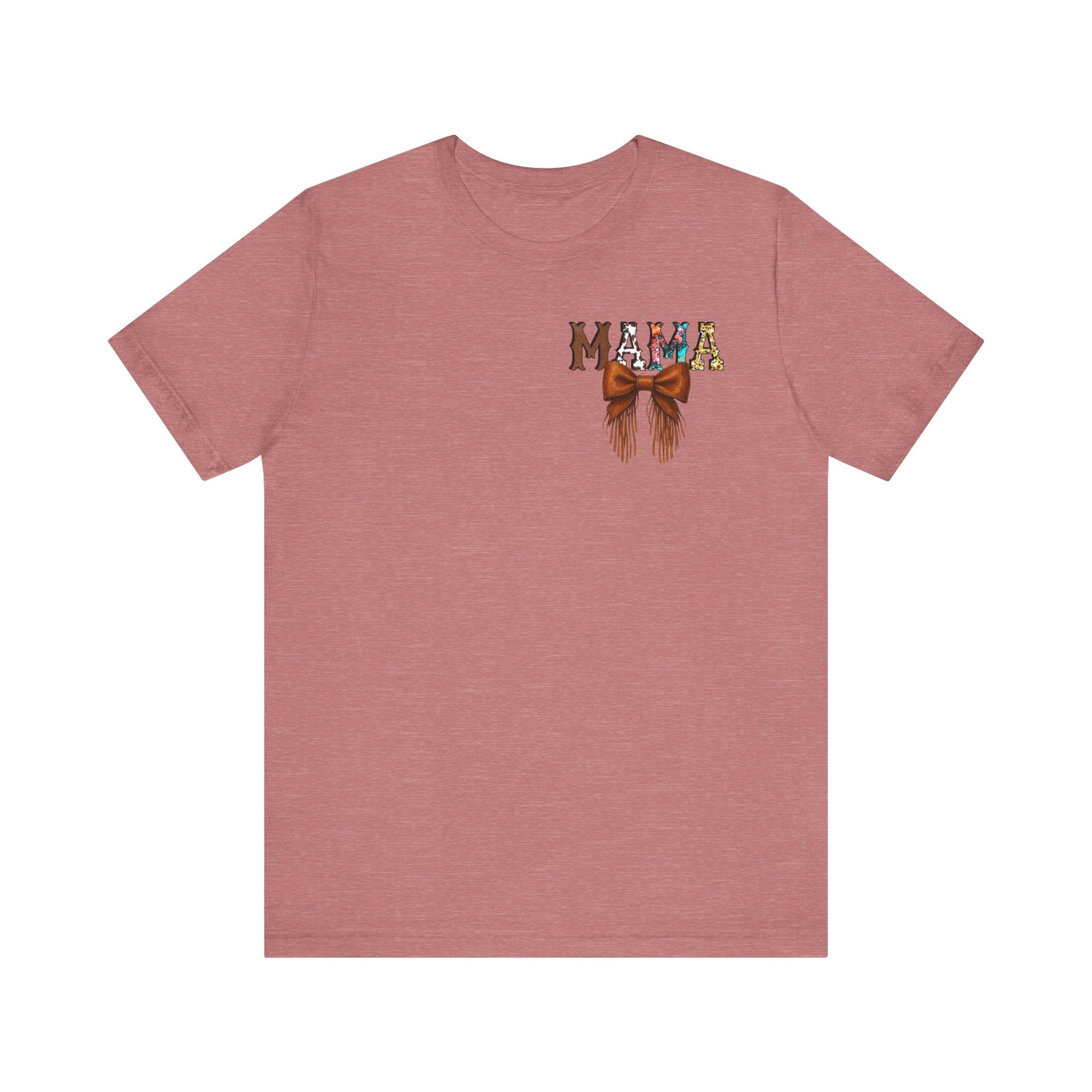 Western Mama Unisex Tee with Turquoise and Sunflower Design