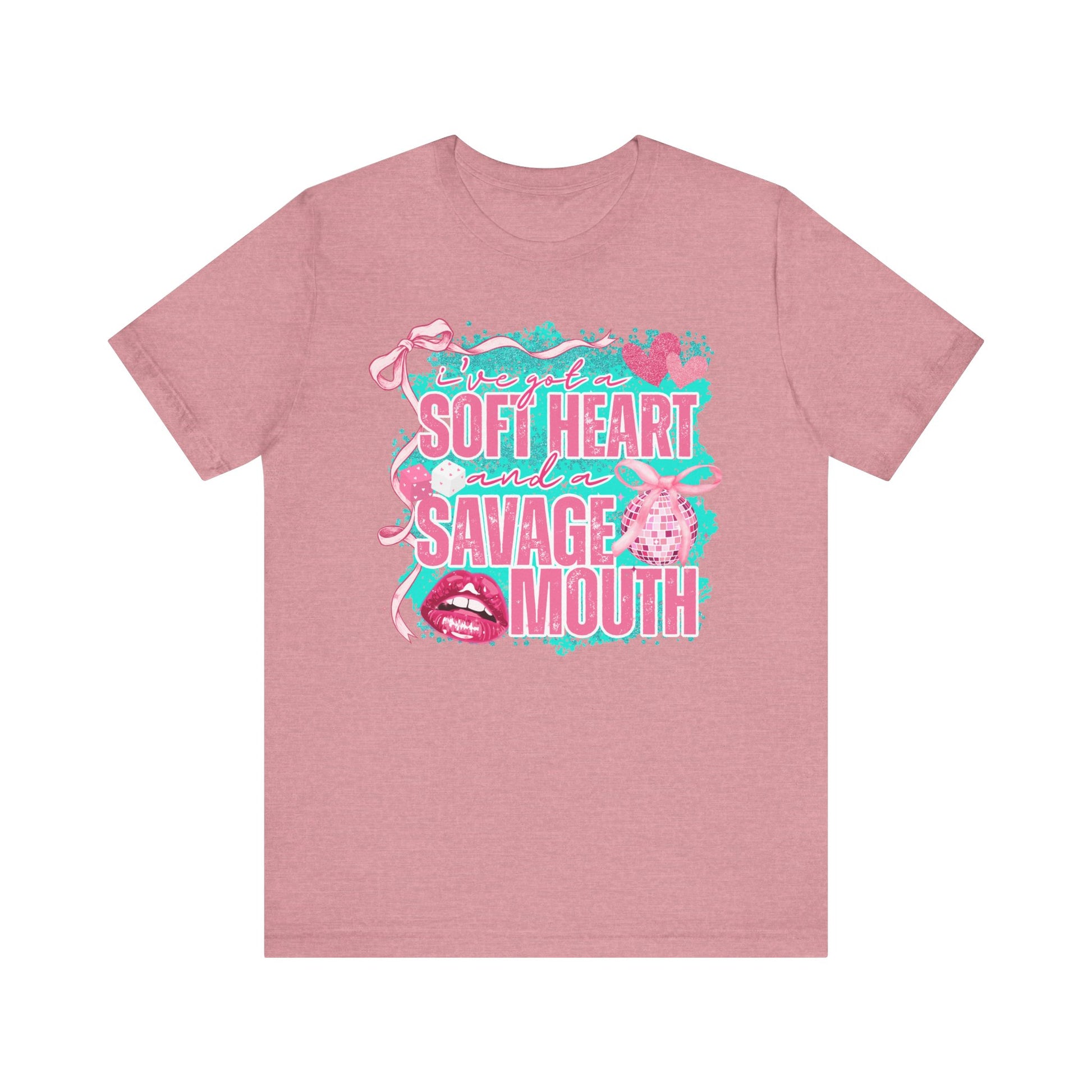 Savage Mouth Graphic Tee - Soft Hearted Apparel, Unisex T-Shirt, Trendy Casual Wear, Fun Gift for Friends, Statement Top
