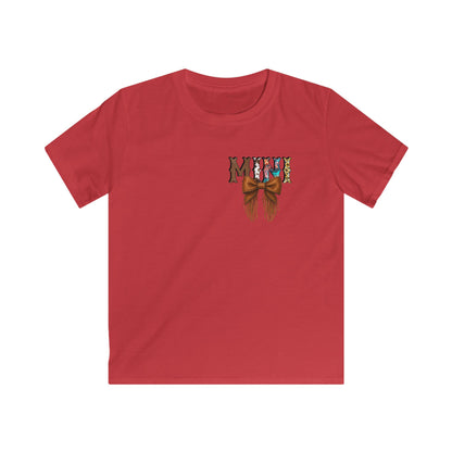 Western Mini Unisex Tee with Turquoise and Sunflower Design