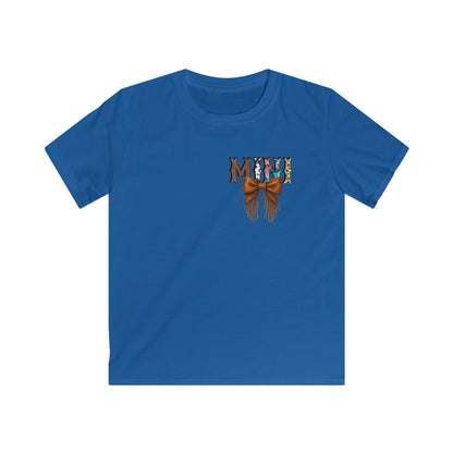 Western Mini Unisex Tee with Turquoise and Sunflower Design