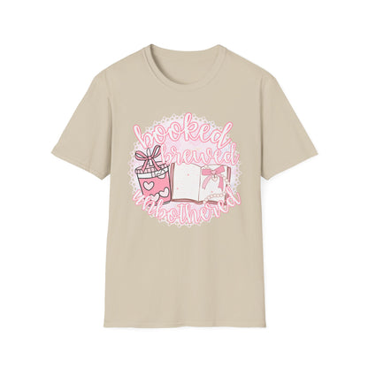 Booked Brewed Unisex T-Shirt for Book Lovers