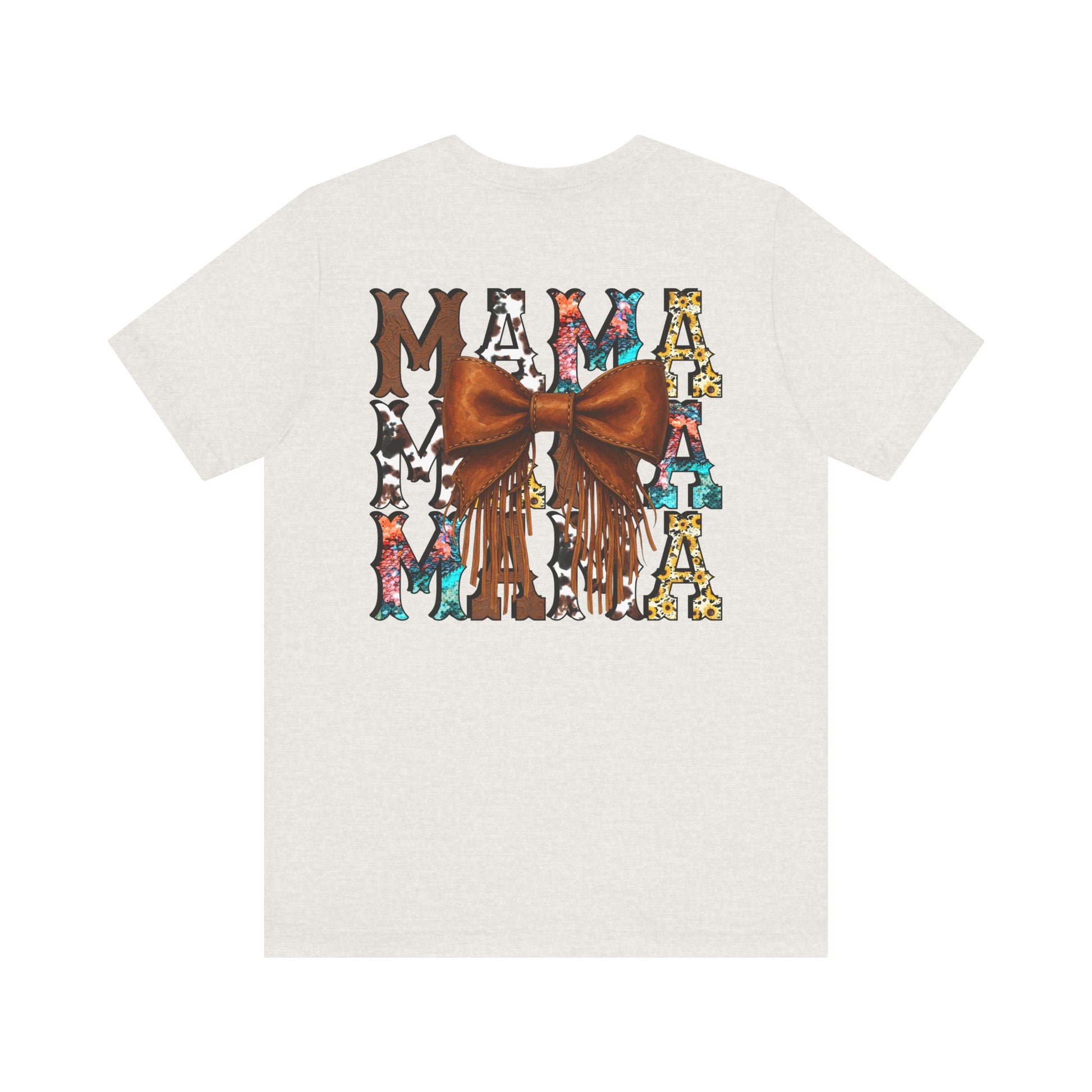 Western Mama Unisex Tee with Turquoise and Sunflower Design