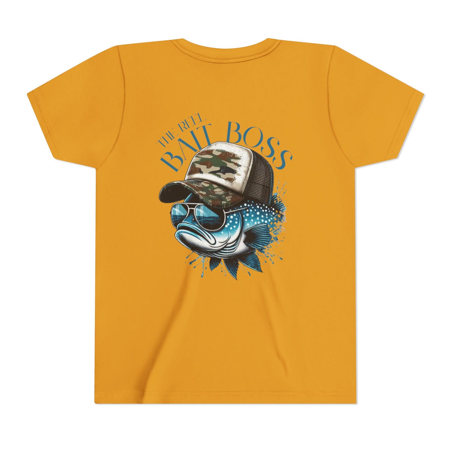 Kids Fishing Tee - CaffeinatedPlanner Family Exclusive Design: 'Bait Boss'