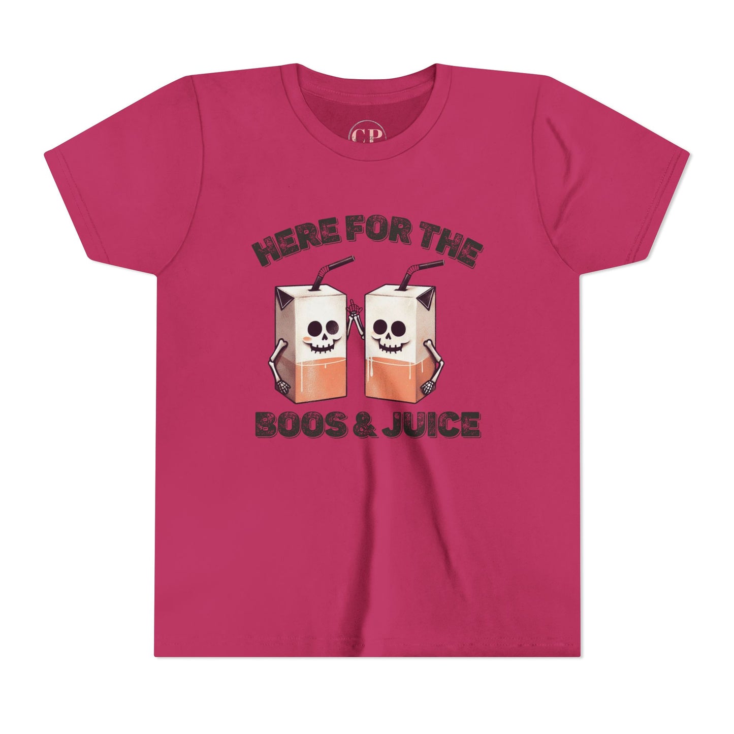 Kids Halloween T-Shirt - Here for the Boos  & Juice *Unisex tshirt*