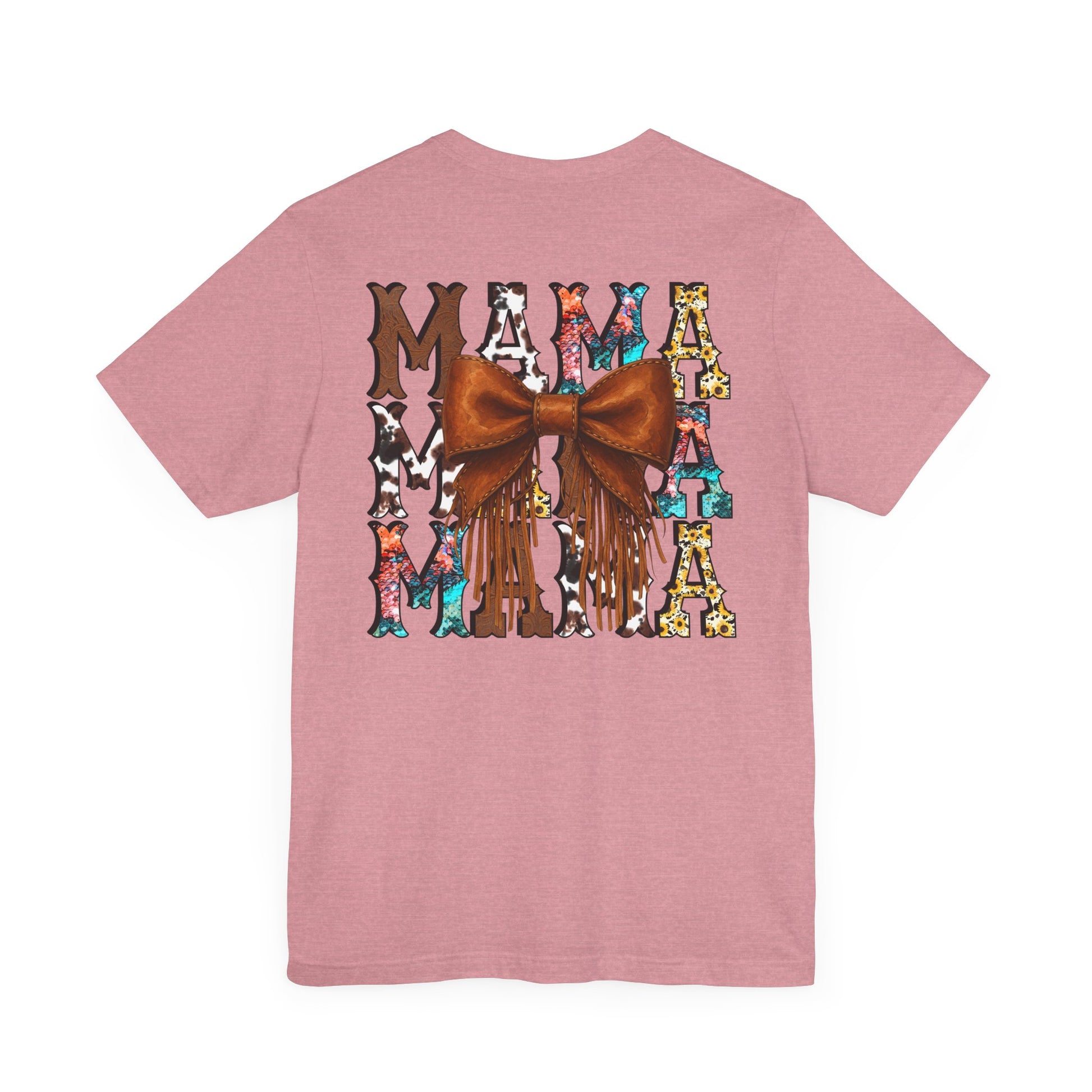 Western Mama Unisex Tee with Turquoise and Sunflower Design