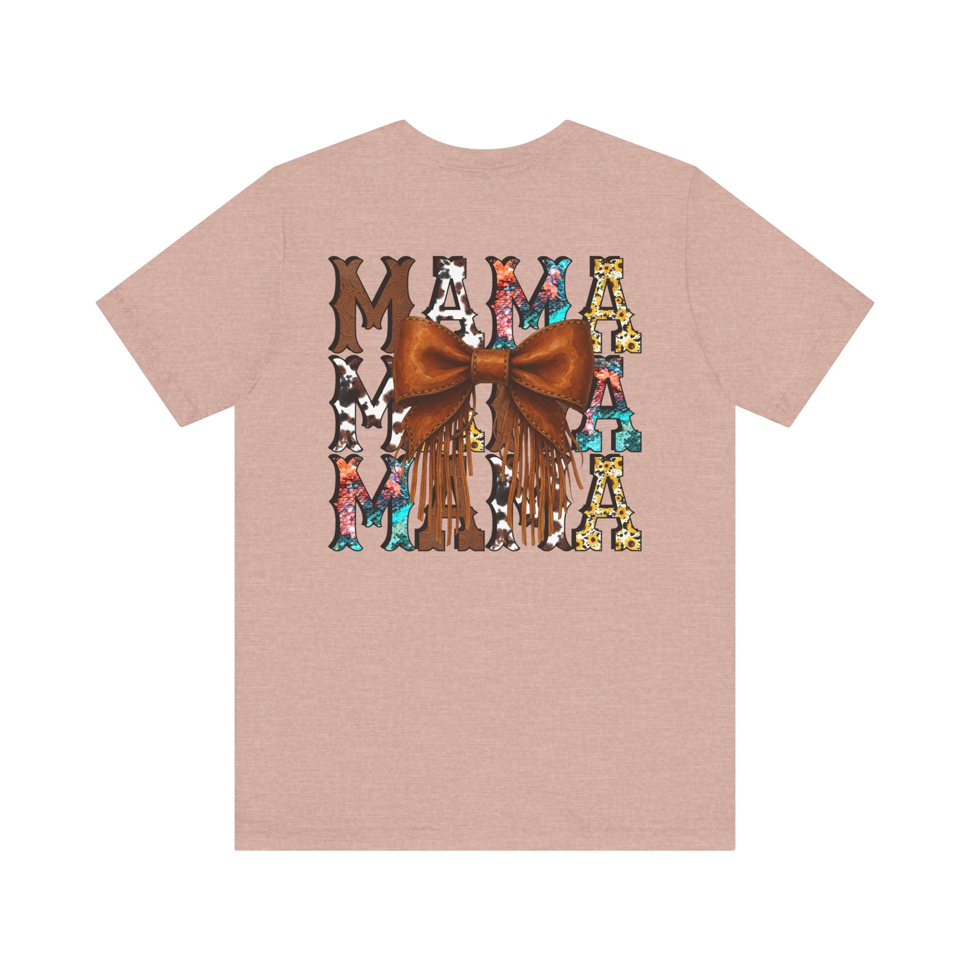 Western Mama Unisex Tee with Turquoise and Sunflower Design