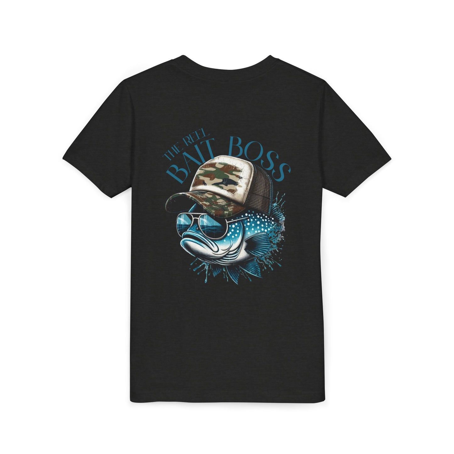 Kids Fishing Tee - CaffeinatedPlanner Family Exclusive Design: 'Bait Boss'