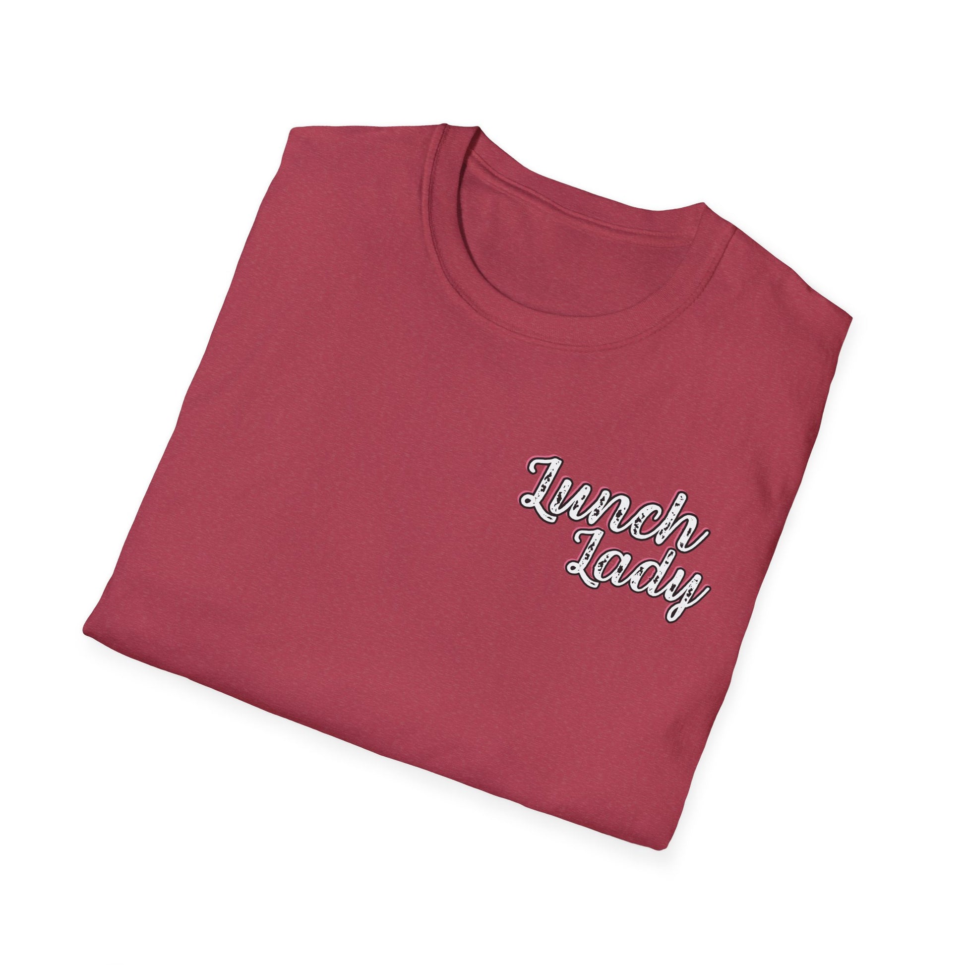 Lunch Lady Checkered Spades T-Shirt * Front and Back Design
