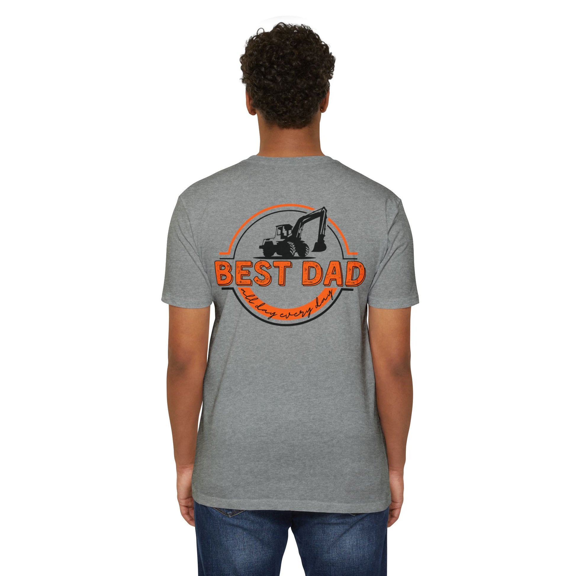 Best Dad Unisex T-Shirt, Father's Day Gift, Construction Dad Tee, Casual Wear, Birthday Present for Him