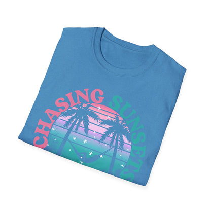 Chasing Sunsets, Finding Peace Unisex T-Shirt