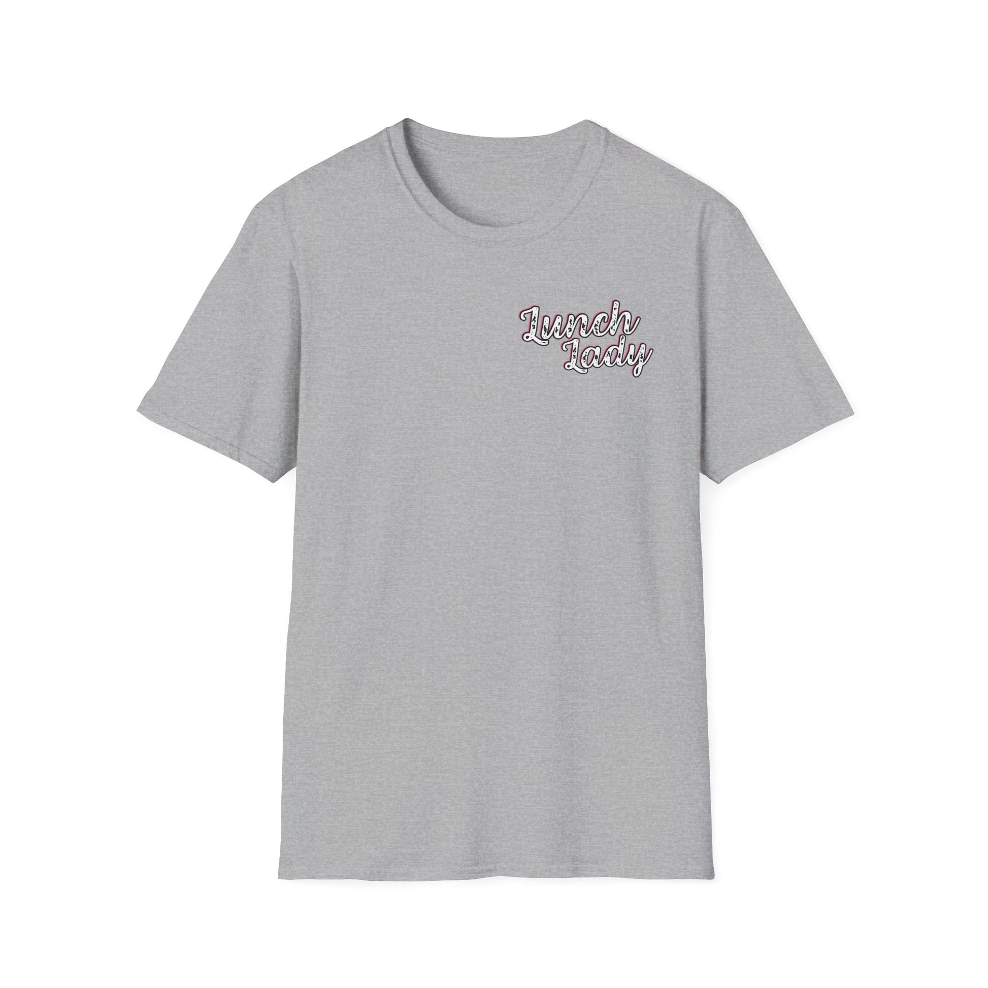 Lunch Lady Checkered Spades T-Shirt * Front and Back Design