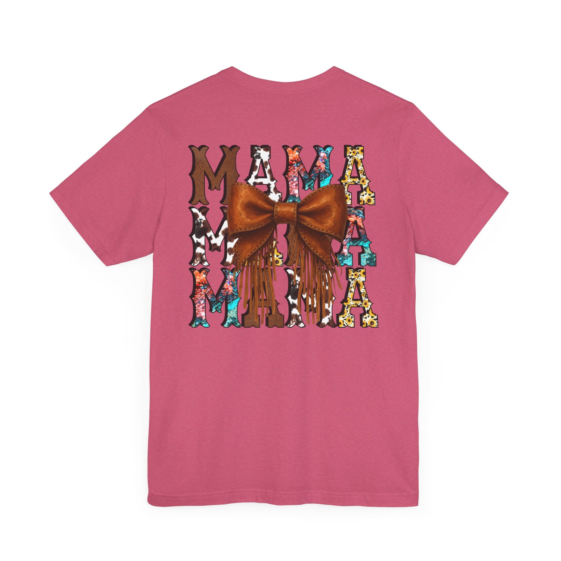 Western Mama Unisex Tee with Turquoise and Sunflower Design