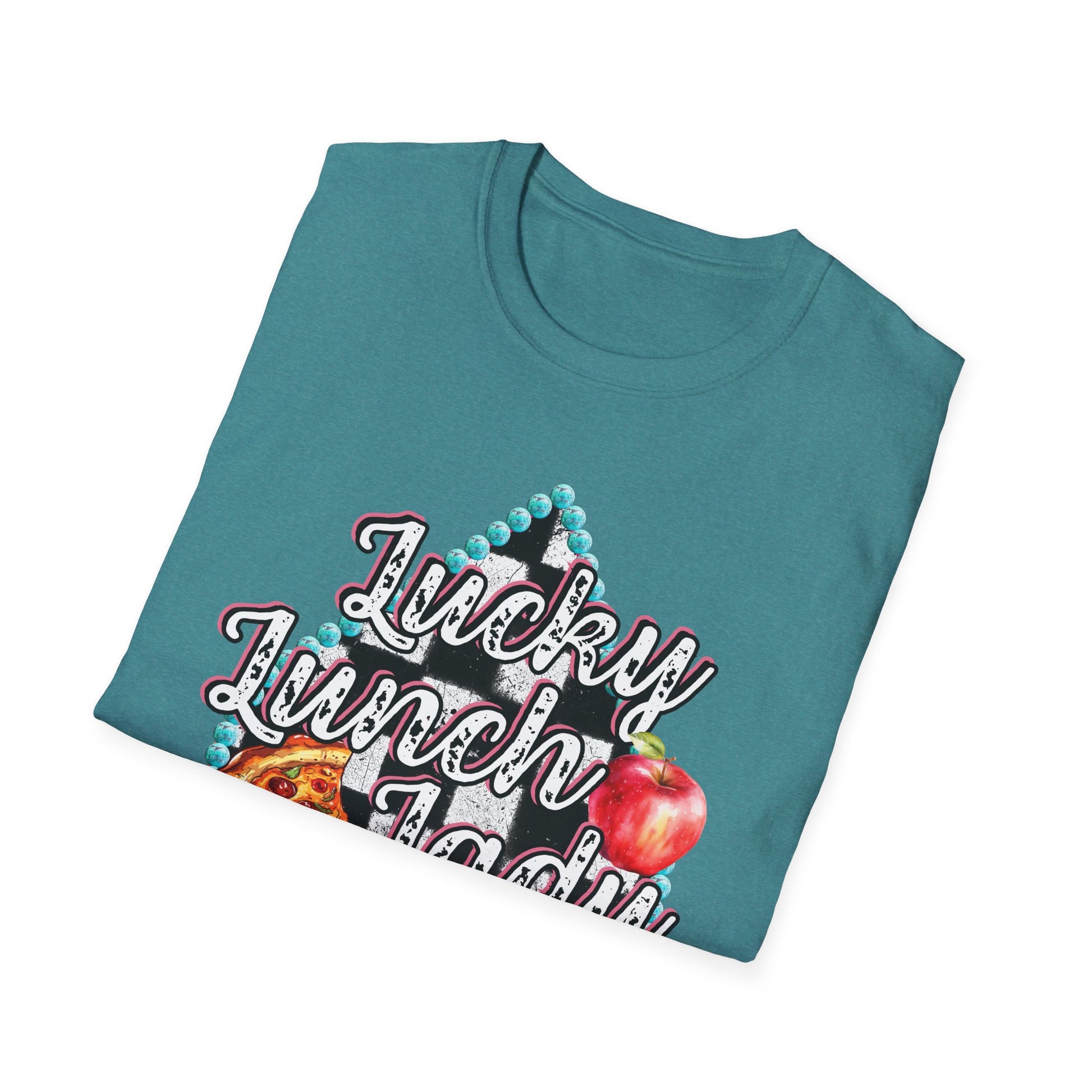Lunch Lady Checkered Spades T-Shirt