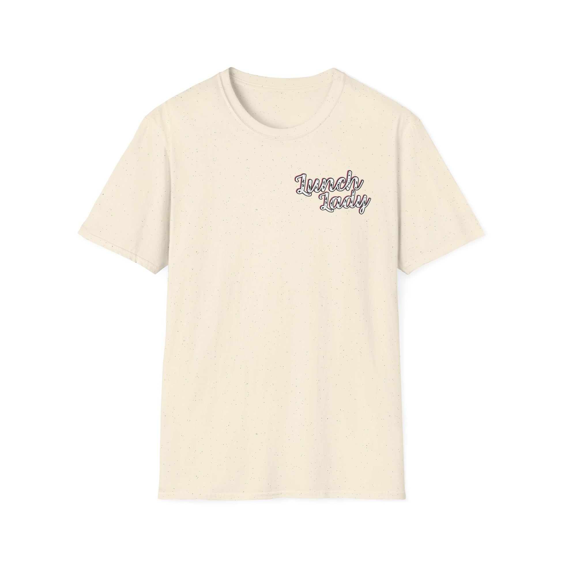 Lunch Lady Checkered Spades T-Shirt * Front and Back Design