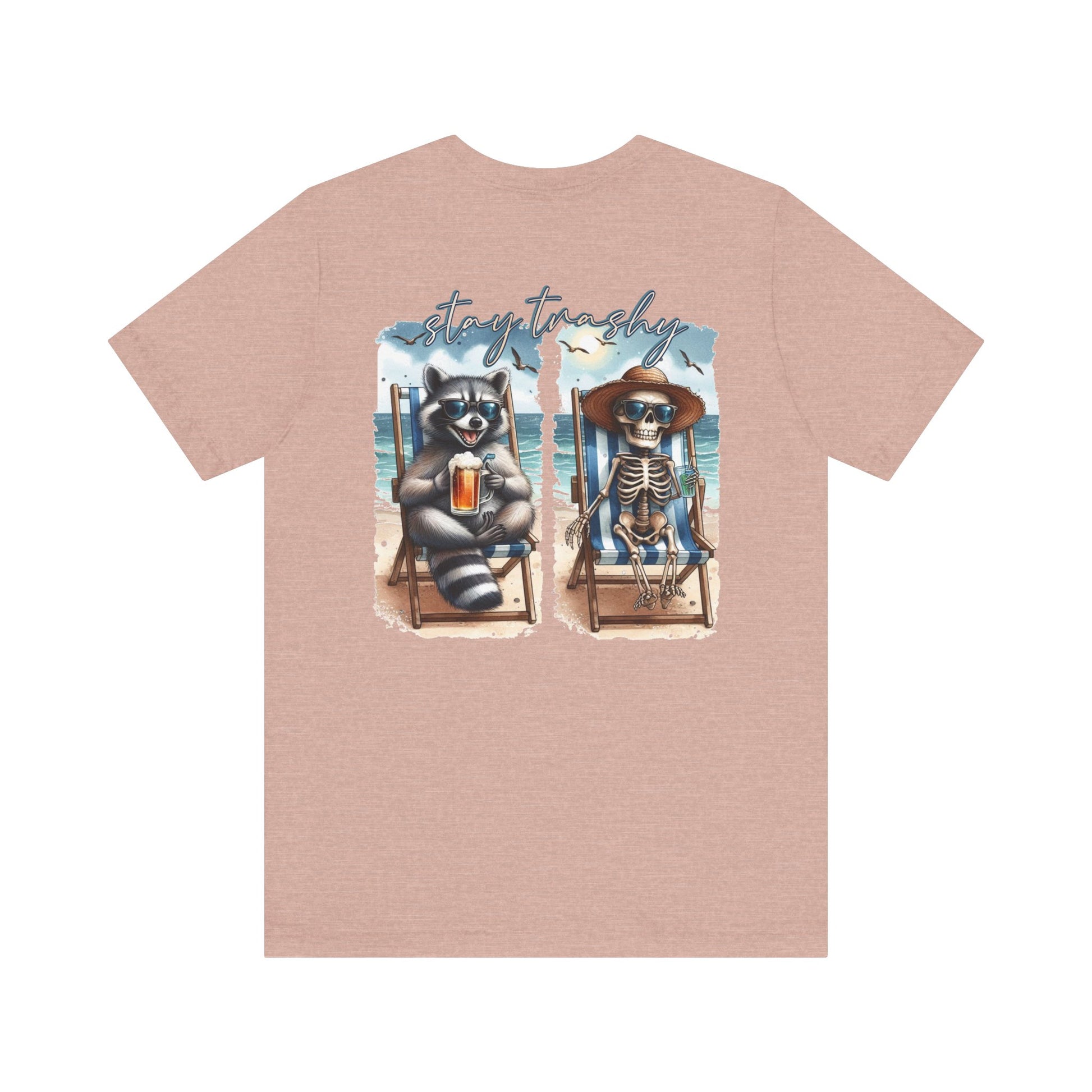 Stay Trashy Raccoon and Skeleton Beach
