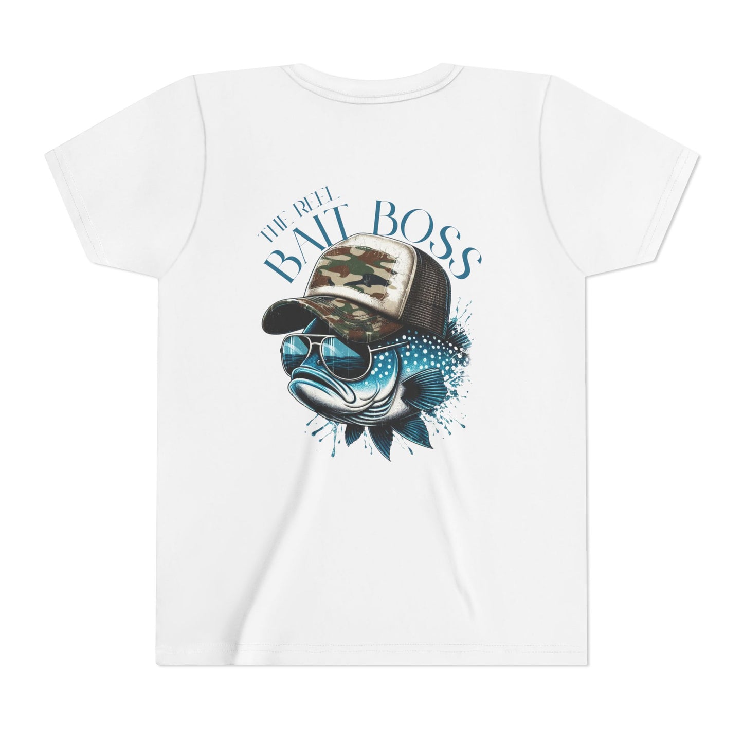 Kids Fishing Tee - CaffeinatedPlanner Family Exclusive Design: 'Bait Boss'