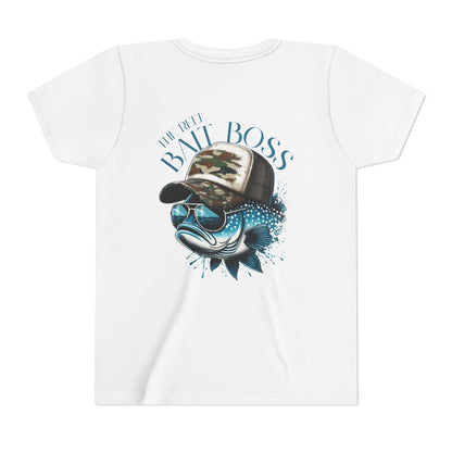 Kids Fishing Tee - CaffeinatedPlanner Family Exclusive Design: 'Bait Boss'