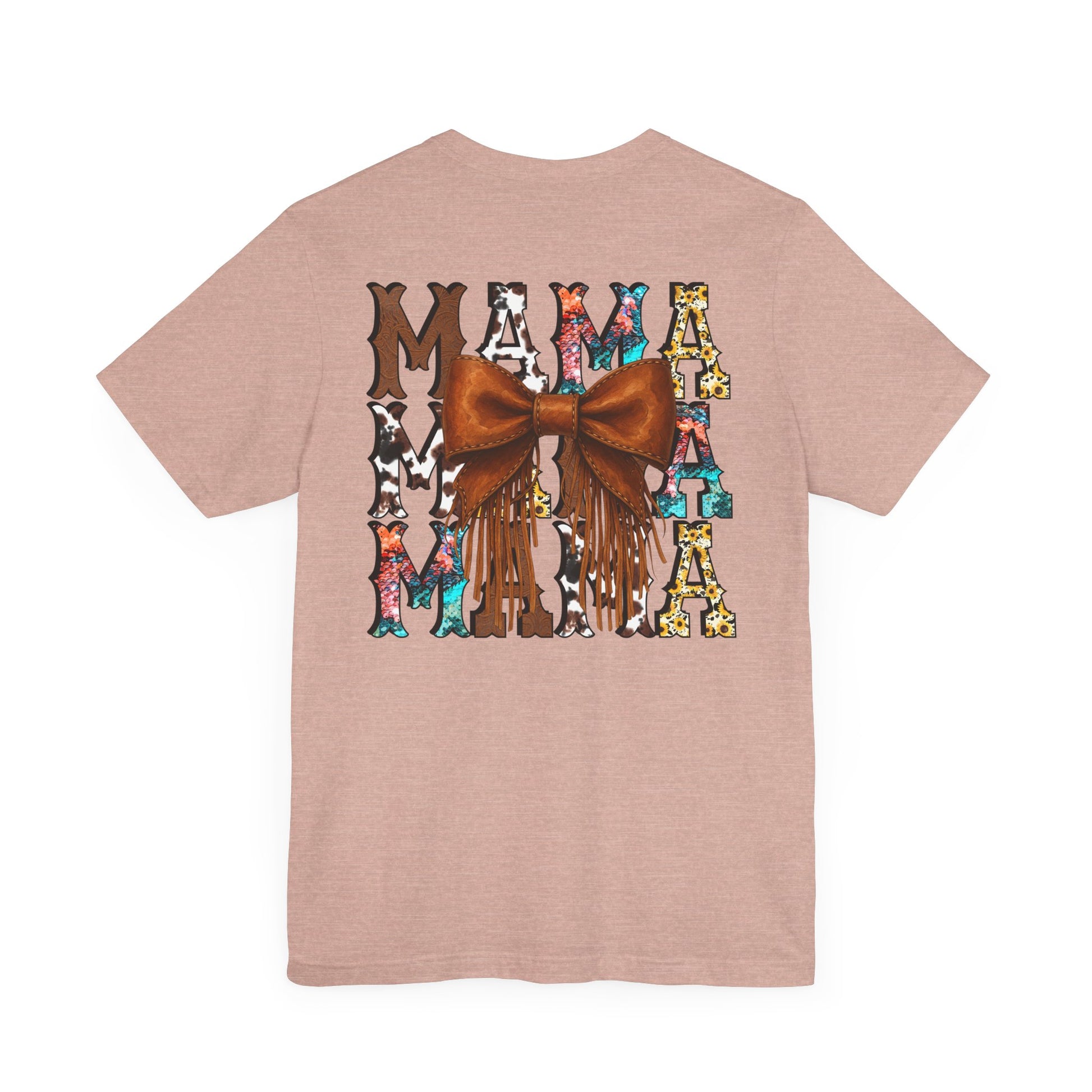 Western Mama Unisex Tee with Turquoise and Sunflower Design