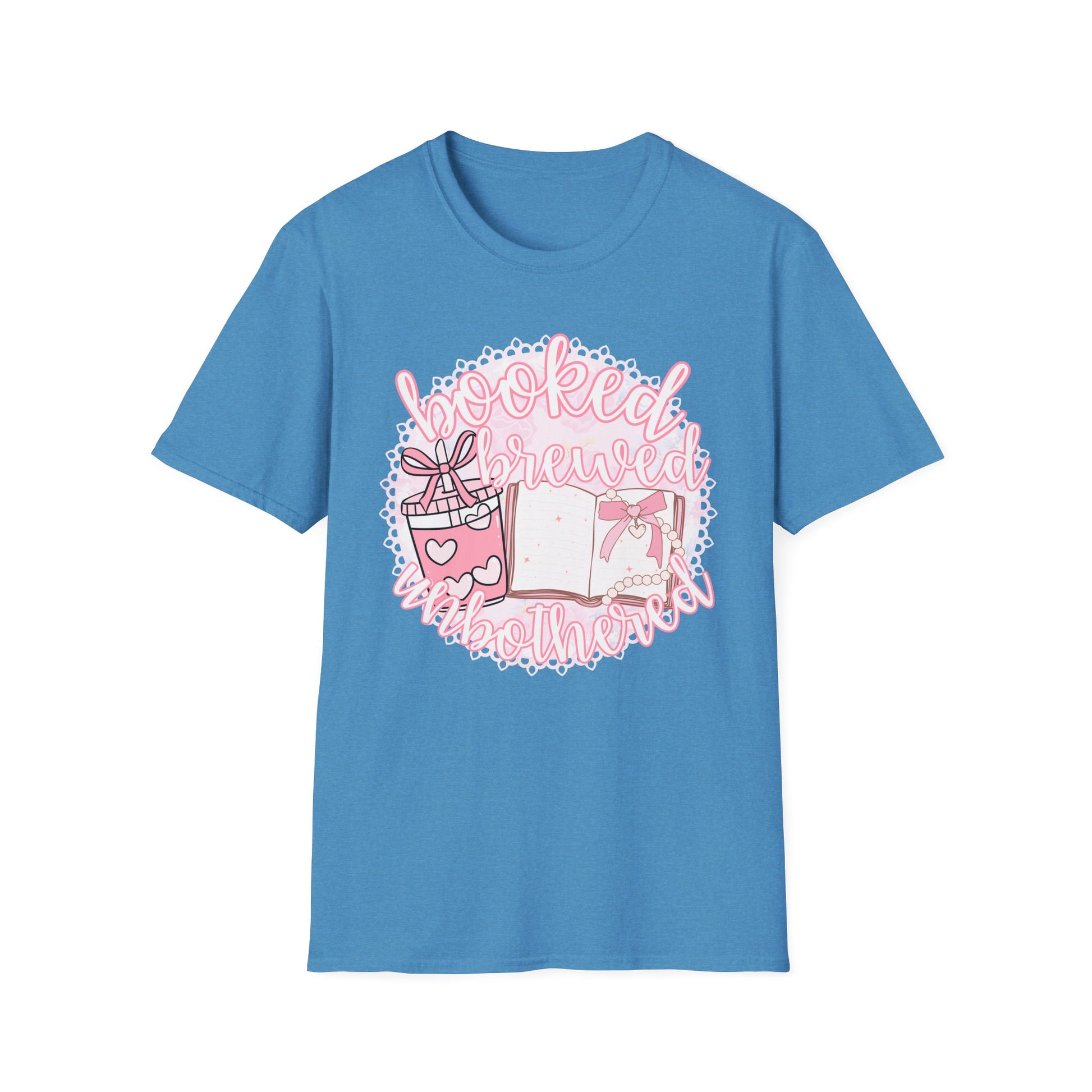 Booked Brewed Unisex T-Shirt for Book Lovers