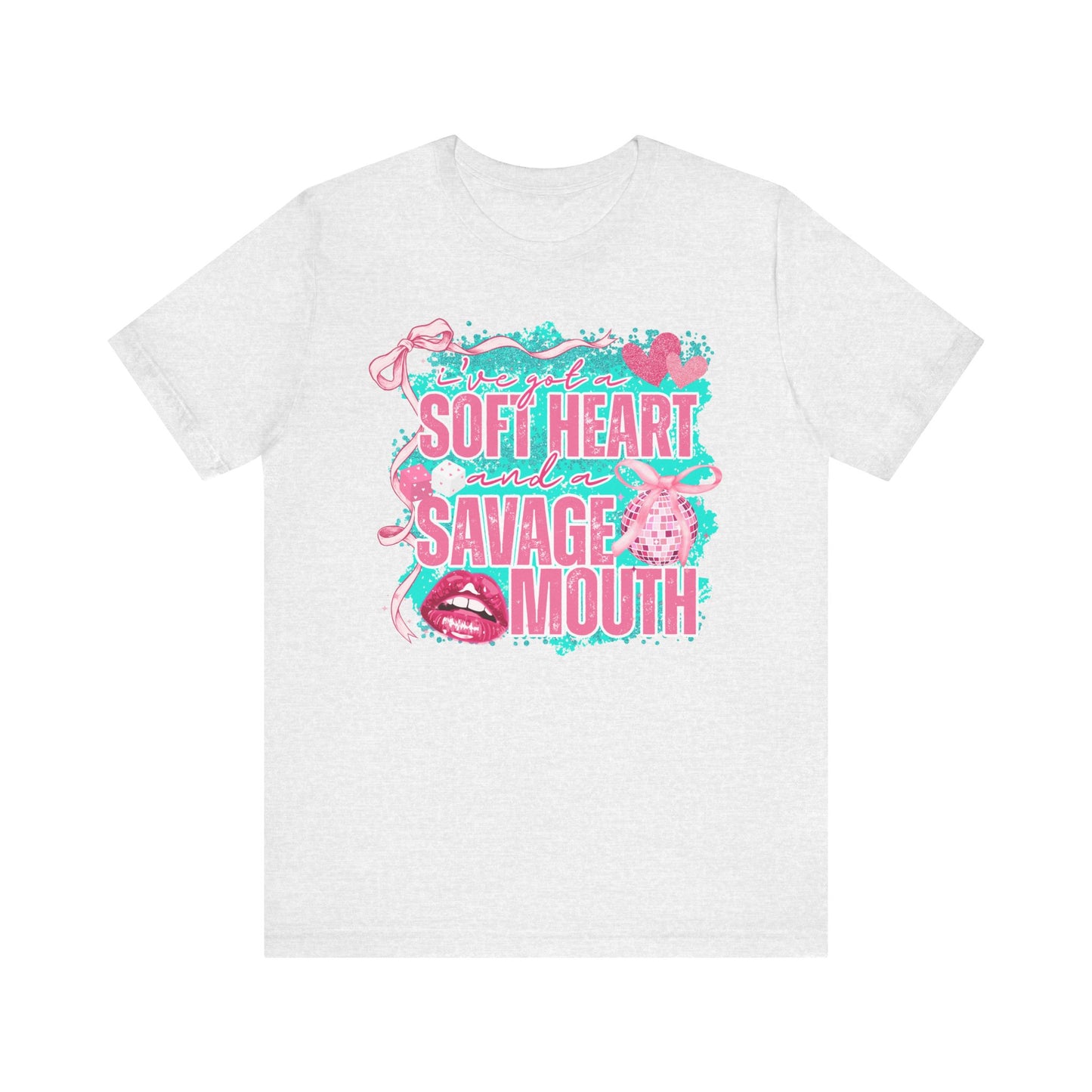 Savage Mouth Graphic Tee - Soft Hearted Apparel, Unisex T-Shirt, Trendy Casual Wear, Fun Gift for Friends, Statement Top