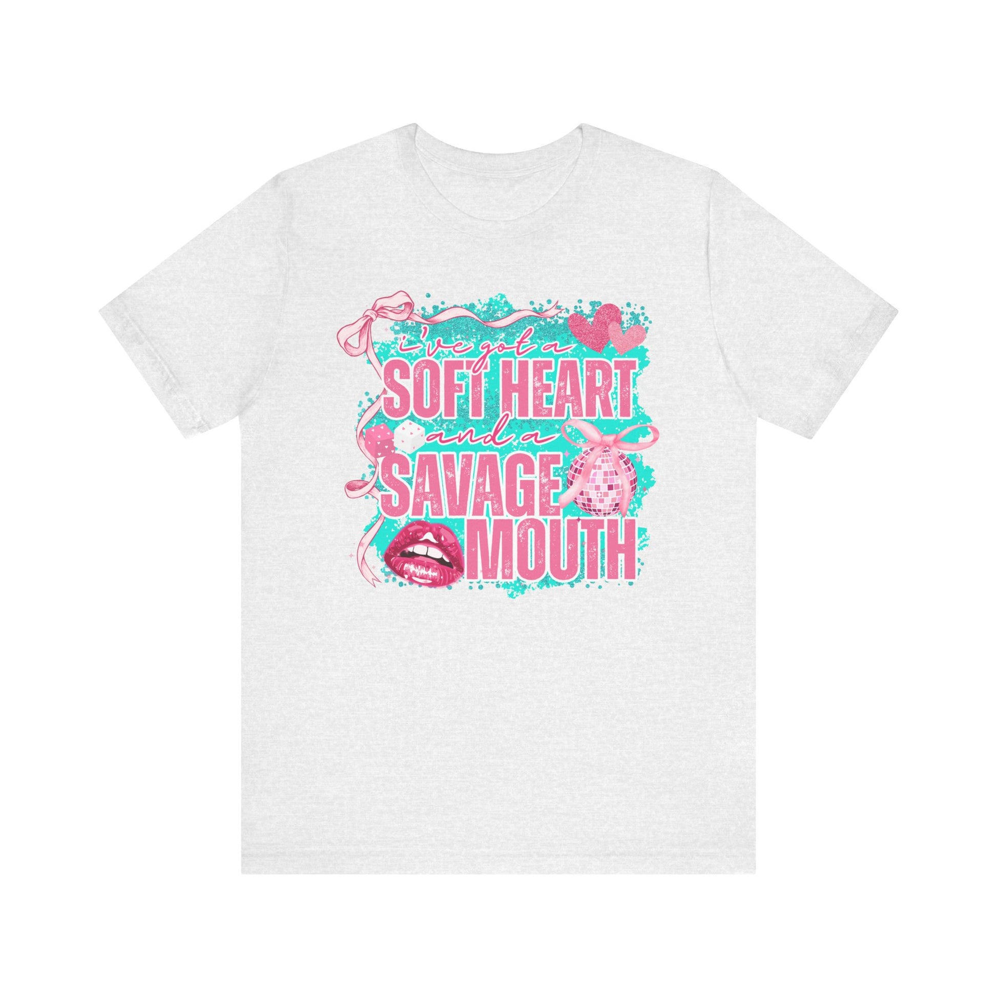 Savage Mouth Graphic Tee - Soft Hearted Apparel, Unisex T-Shirt, Trendy Casual Wear, Fun Gift for Friends, Statement Top