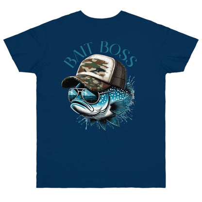 Fishing Enthusiast T-Shirt, Bait Boss Graphic Tee, Outdoor Apparel, Fishing Gift, Summer Outfit, Angler's Favorite