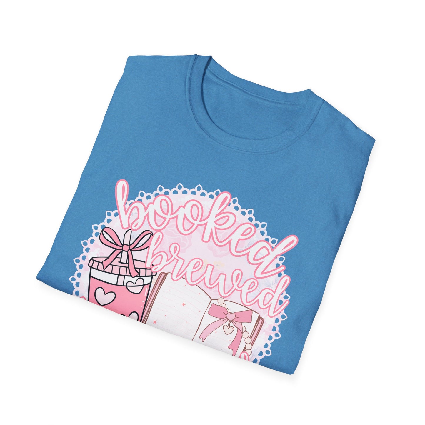 Booked Brewed Unisex T-Shirt for Book Lovers