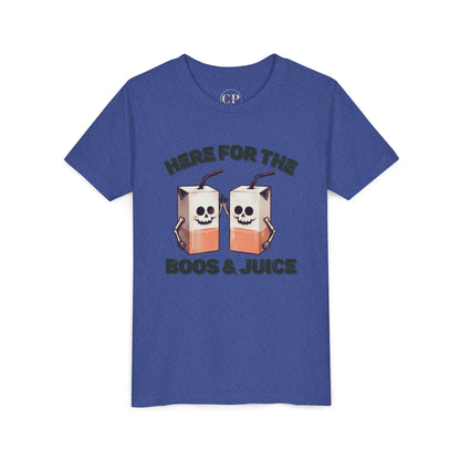 Kids Halloween T-Shirt - Here for the Boos  & Juice *Unisex tshirt*