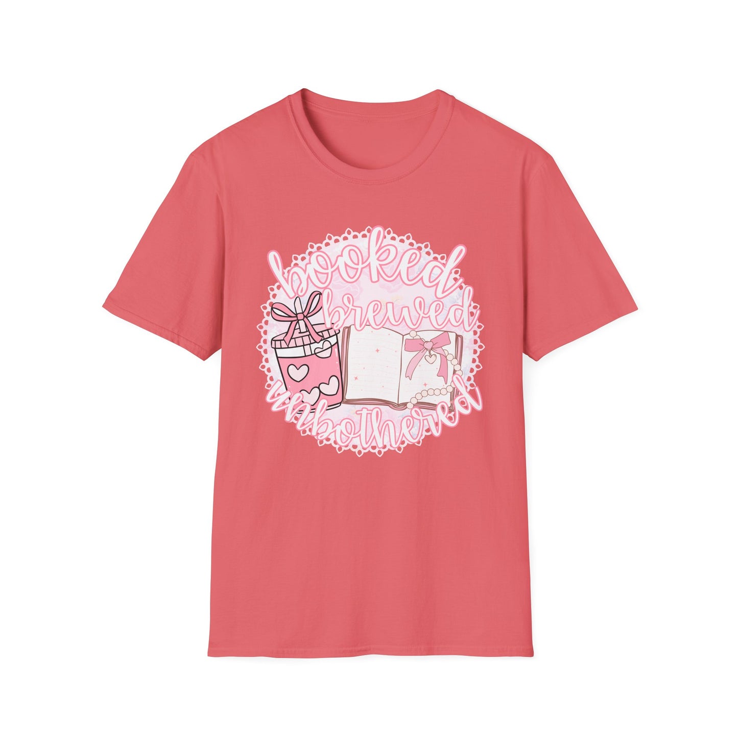 Booked Brewed Unisex T-Shirt for Book Lovers
