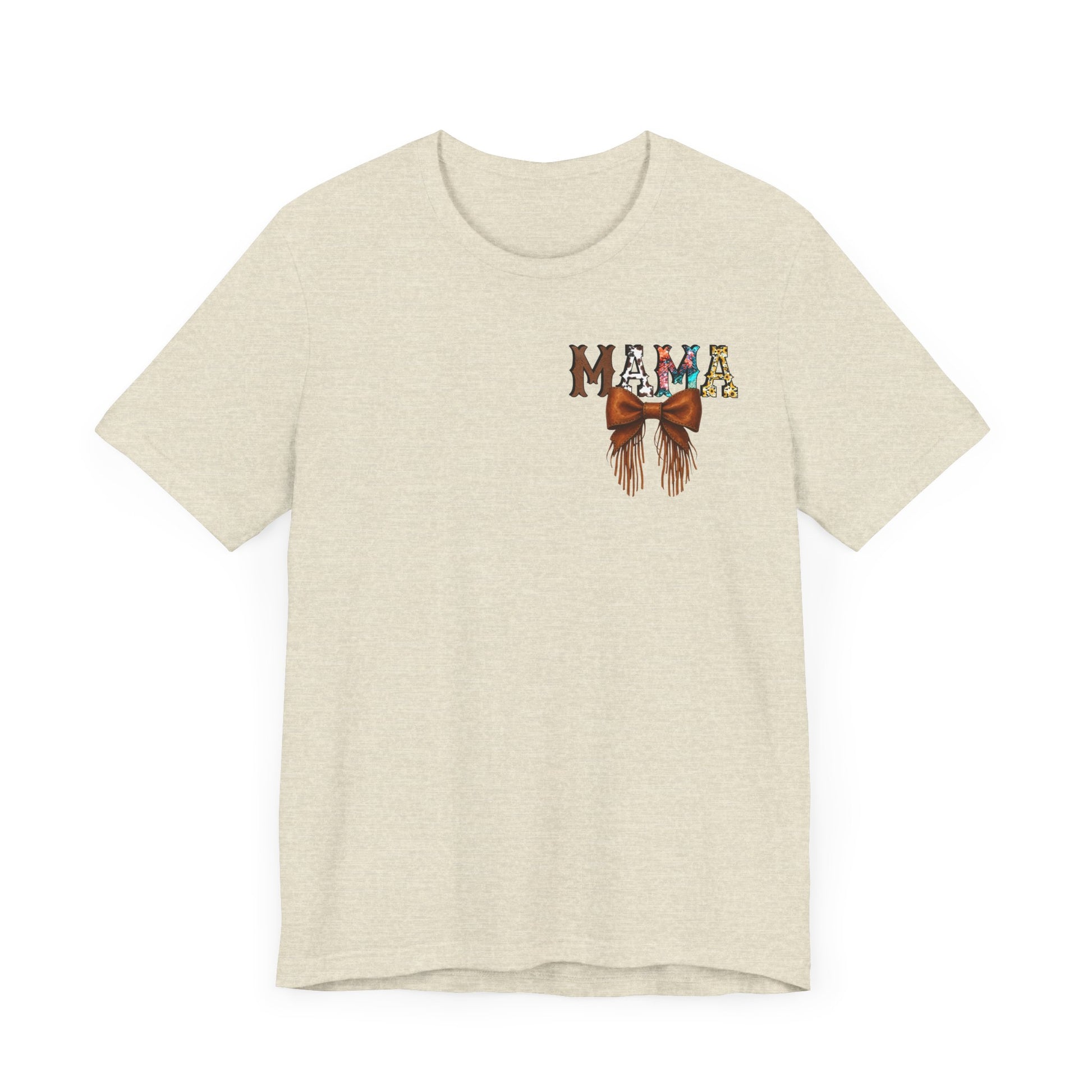 Western Mama Unisex Tee with Turquoise and Sunflower Design