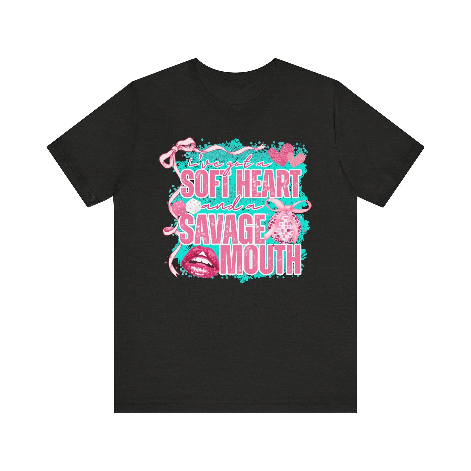 Savage Mouth Graphic Tee - Soft Hearted Apparel, Unisex T-Shirt, Trendy Casual Wear, Fun Gift for Friends, Statement Top