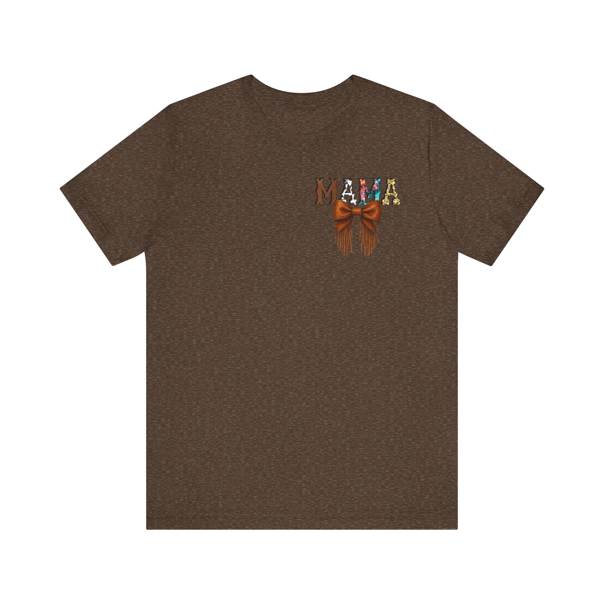 Western Mama Unisex Tee with Turquoise and Sunflower Design