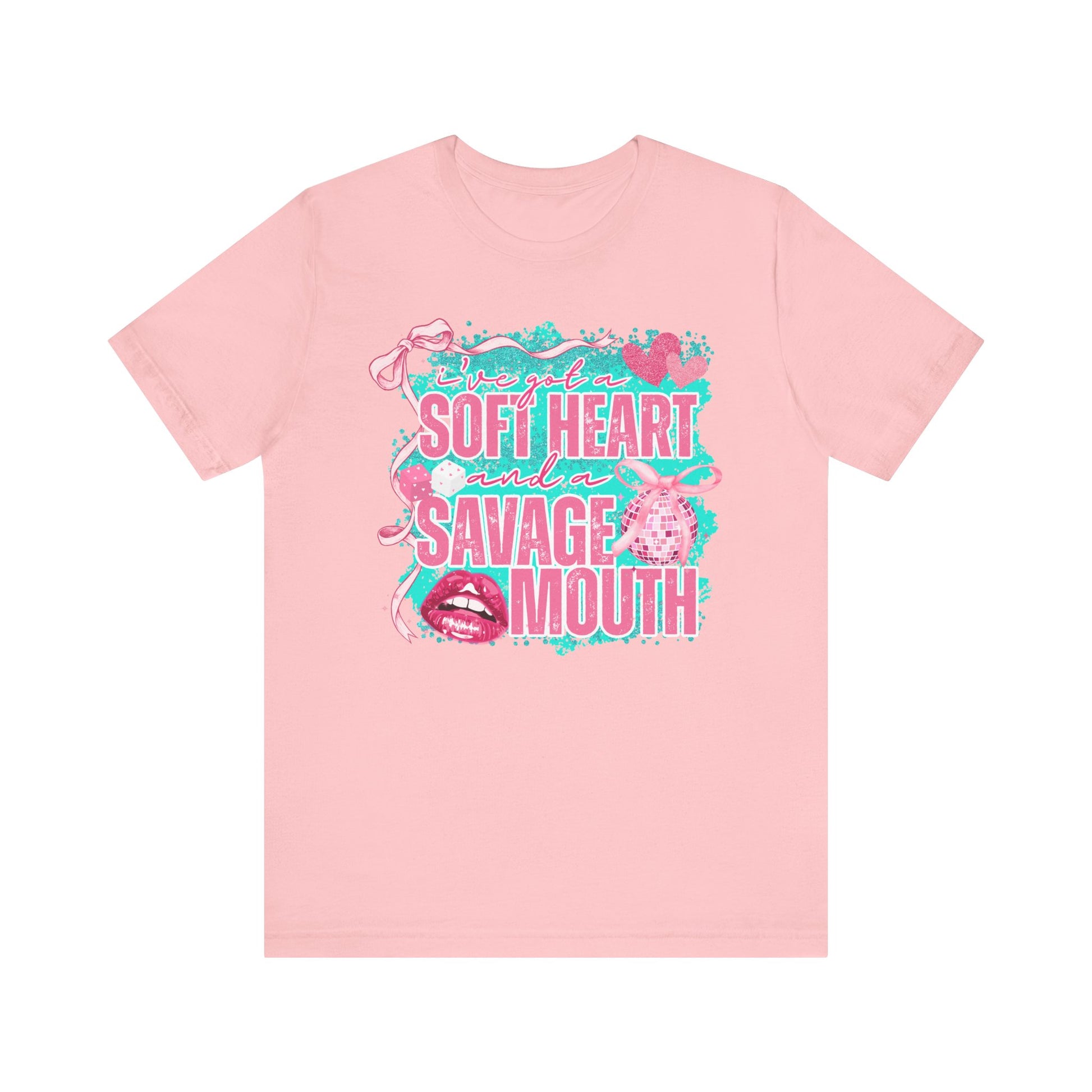 Savage Mouth Graphic Tee - Soft Hearted Apparel, Unisex T-Shirt, Trendy Casual Wear, Fun Gift for Friends, Statement Top