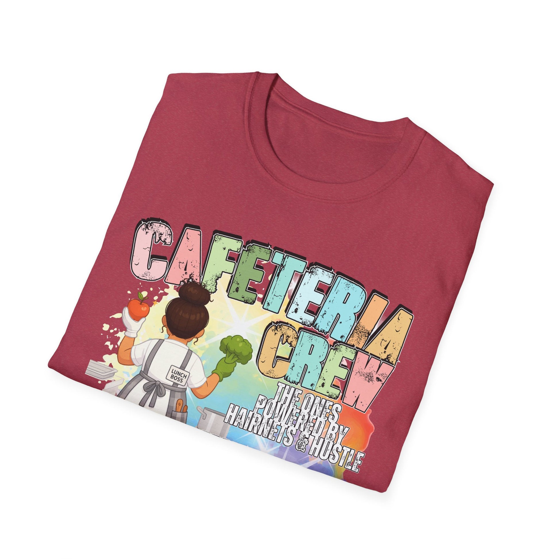 Cafeteria Crew for School Staff - Don't Forget Your Fruits and Vegetables * Front Design Only