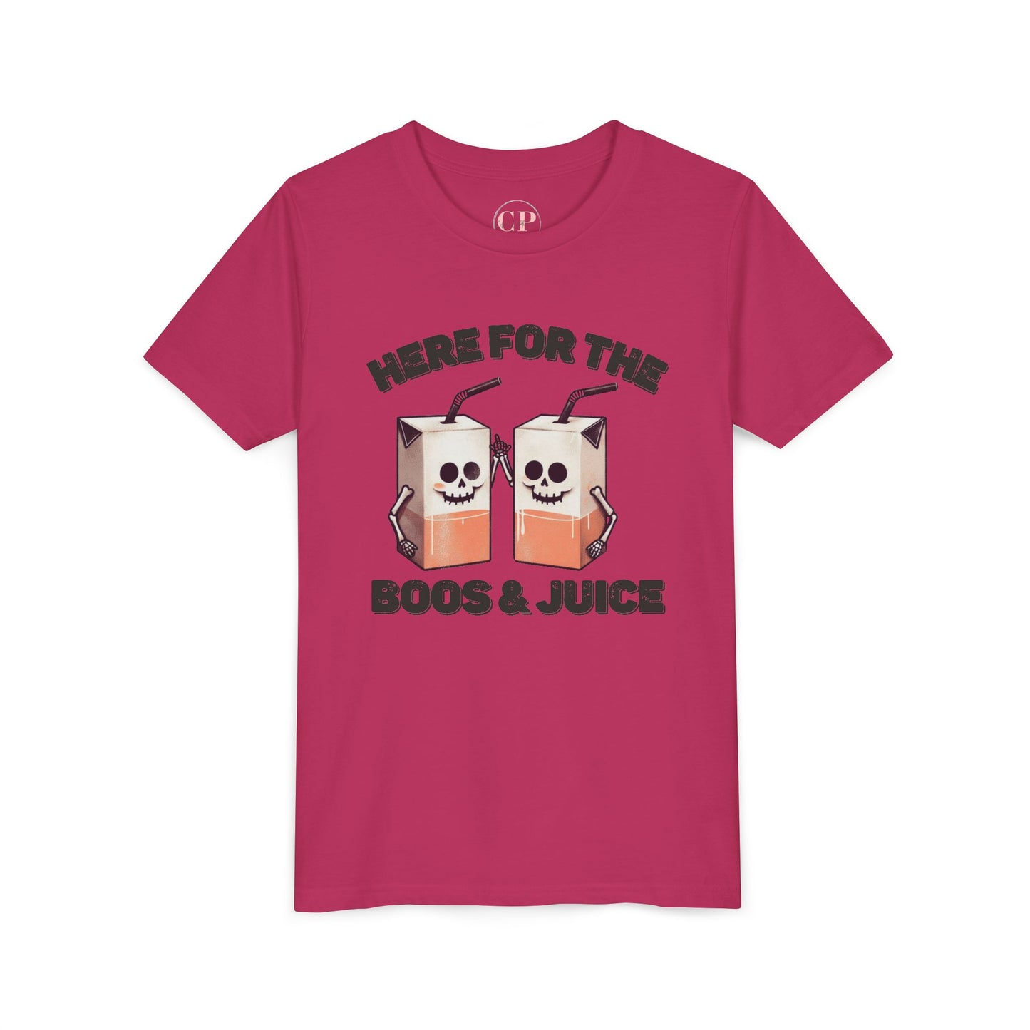 Kids Halloween T-Shirt - Here for the Boos  & Juice *Unisex tshirt*