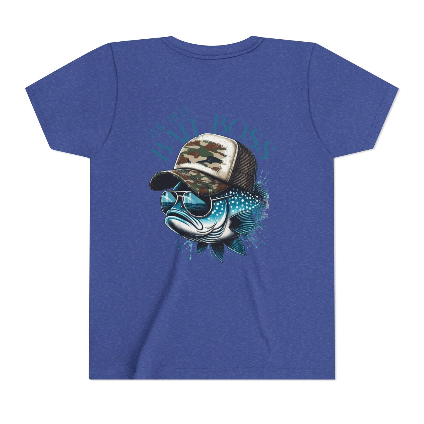Kids Fishing Tee - CaffeinatedPlanner Family Exclusive Design: 'Bait Boss'