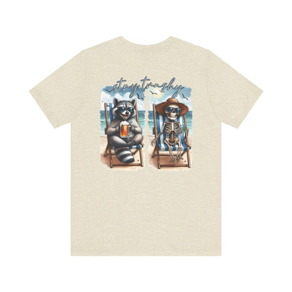 Stay Trashy Raccoon and Skeleton Beach