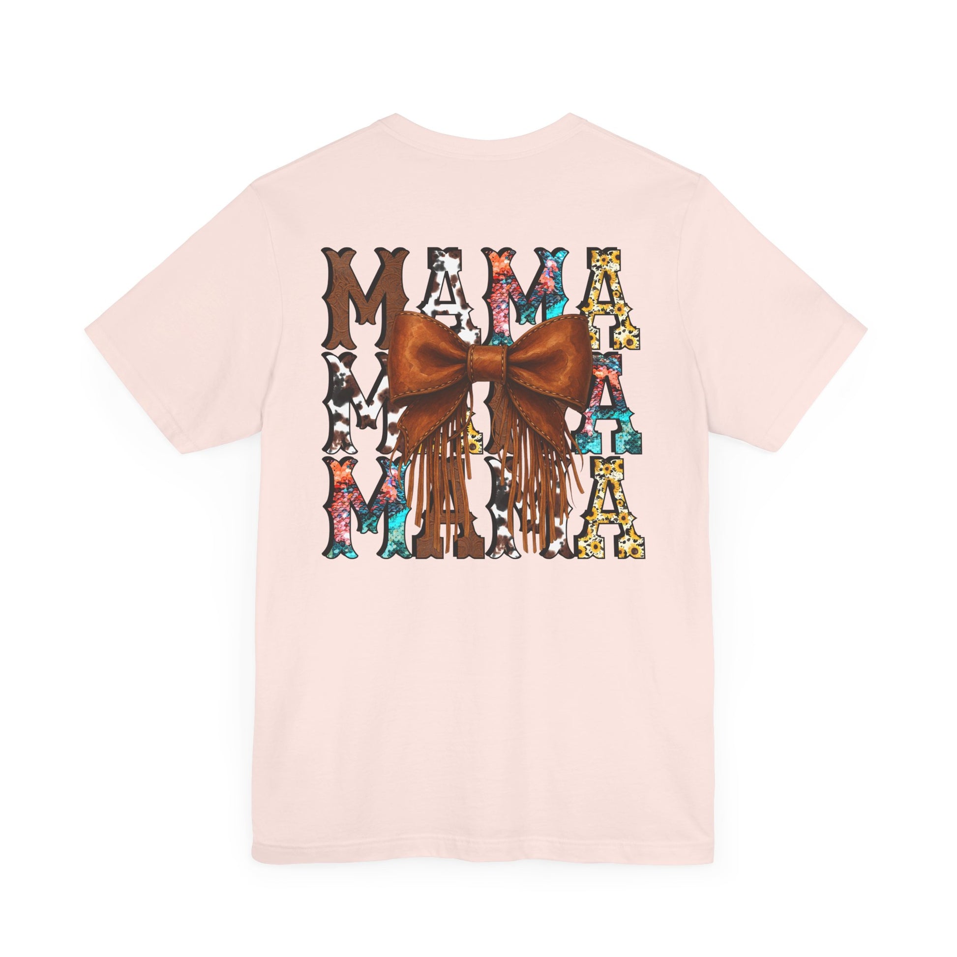 Western Mama Unisex Tee with Turquoise and Sunflower Design