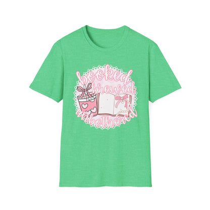 Booked Brewed Unisex T-Shirt for Book Lovers