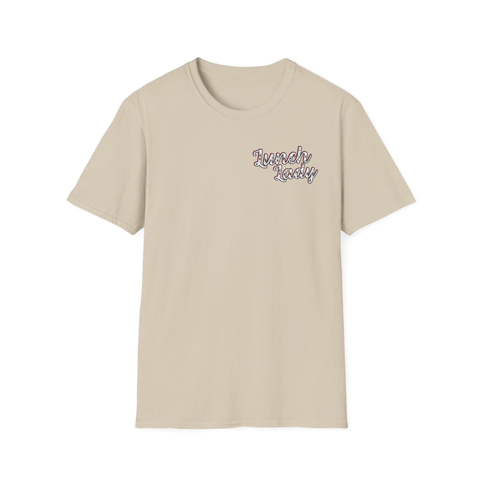 Lunch Lady Checkered Spades T-Shirt * Front and Back Design